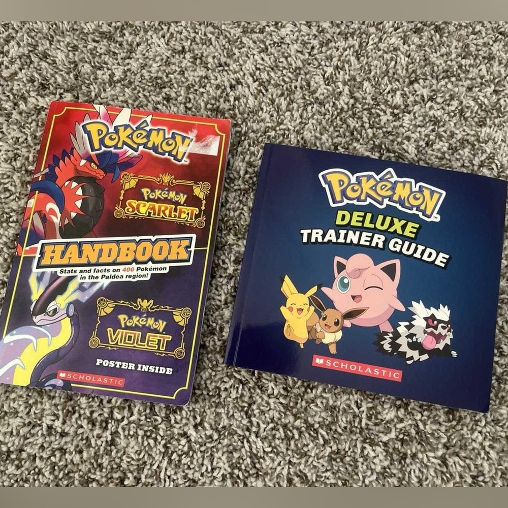 Scholastic Pokémon Handbook and Deluxe Trainer Guide Set